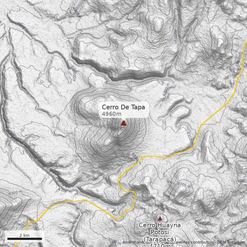 Mapa Cerro De Tapa