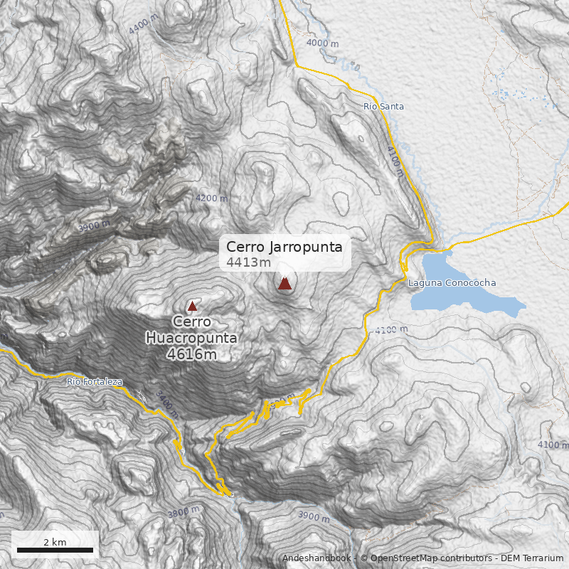 Mapa Cerro Jarropunta