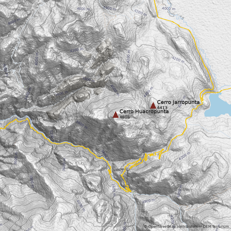 Mapa Cerro Huacropunta