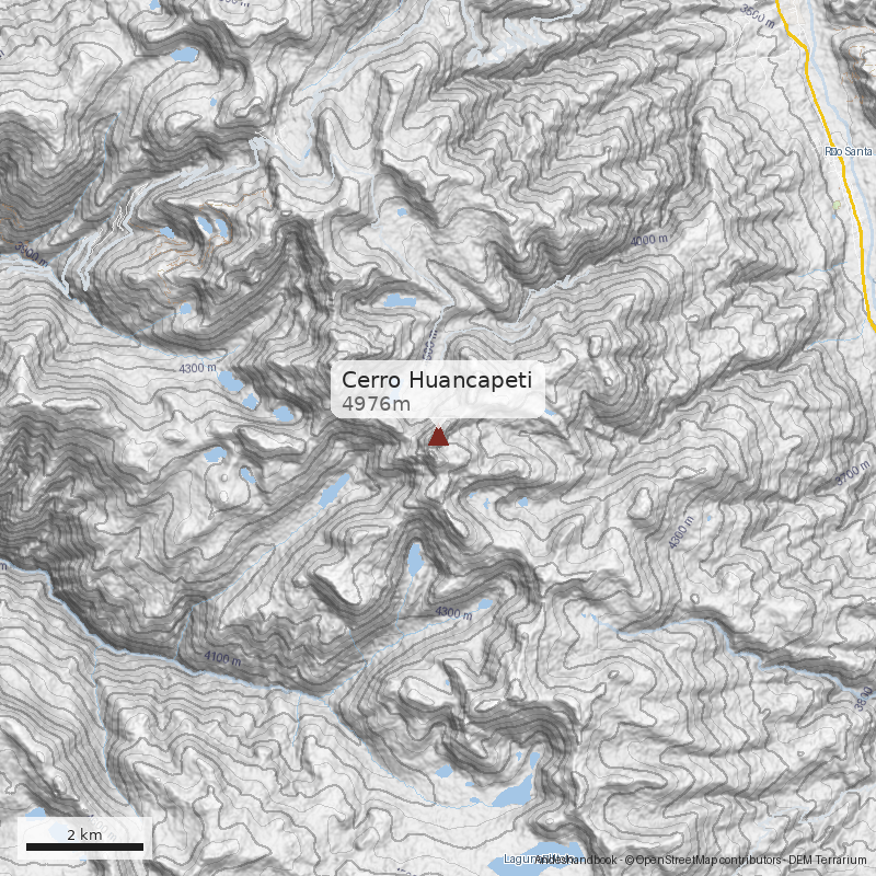 Mapa Cerro Huancapeti