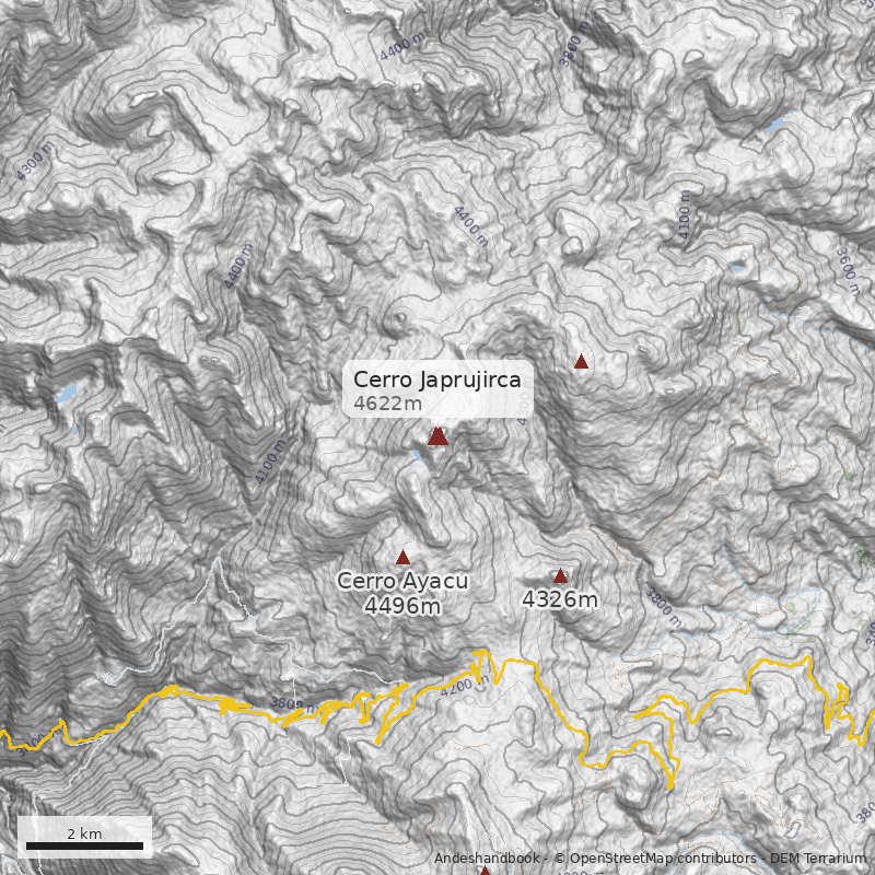 Mapa Cerro Japrujirca