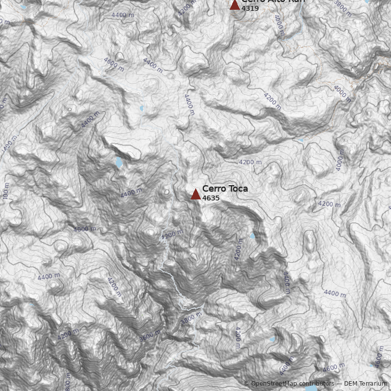 Mapa Cerro Toca