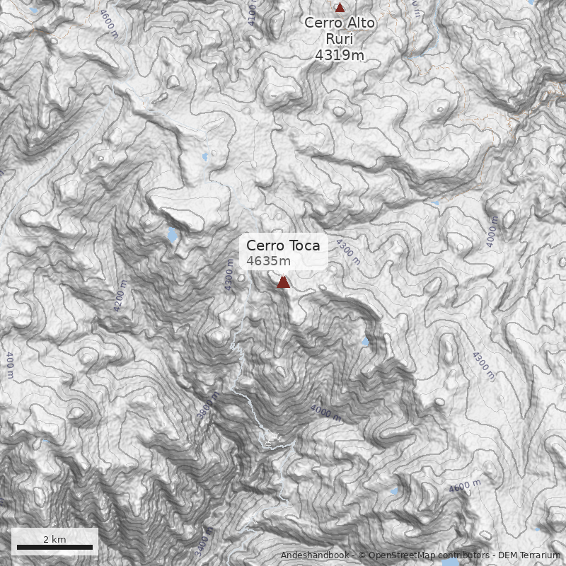 Mapa Cerro Toca
