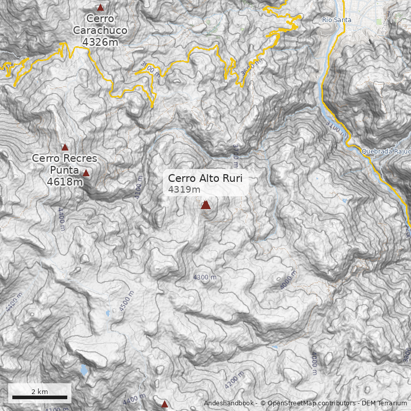 Mapa Cerro Alto Ruri