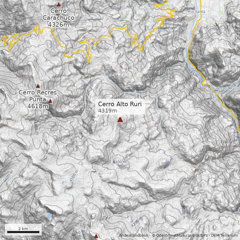 Mapa Cerro Alto Ruri