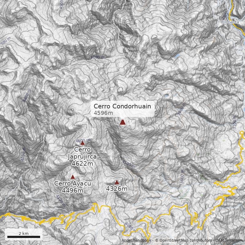Mapa Cerro Condorhuain