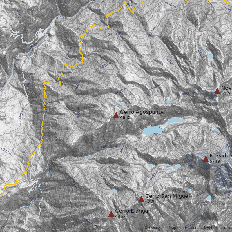 Mapa Cerro Agospunta