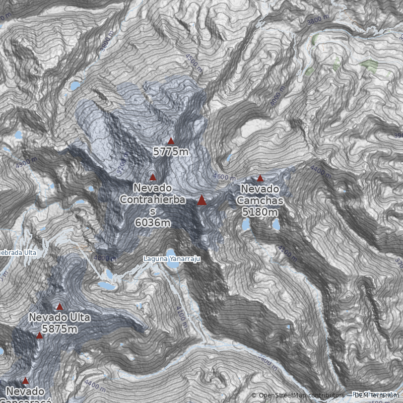 Mapa Nevado Garguanga