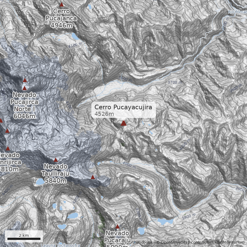 Mapa Cerro Pucayacujira