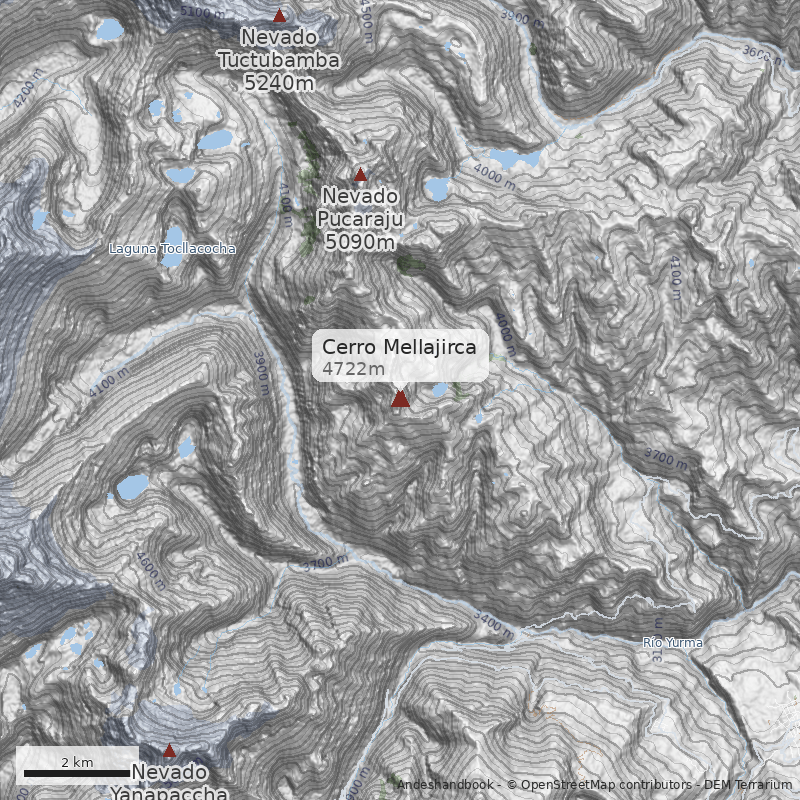 Mapa Cerro Mellajirca