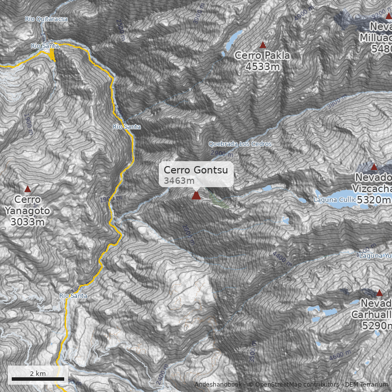 Mapa Cerro Gontsu
