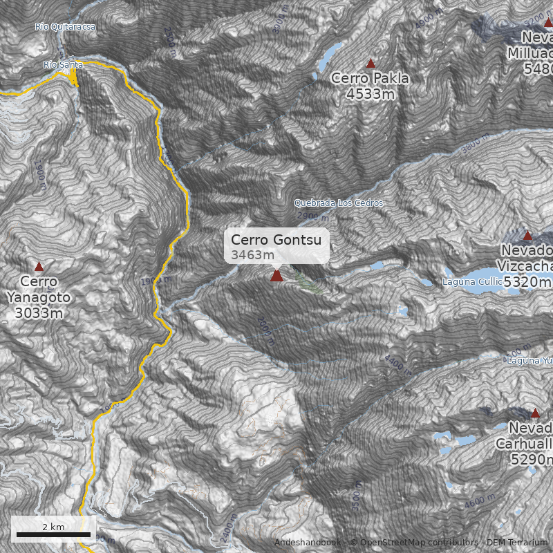 Mapa Cerro Gontsu