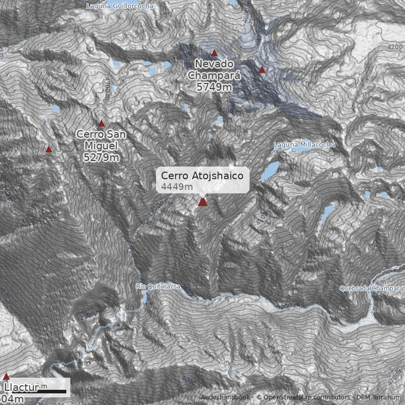 Mapa Cerro Atojshaico