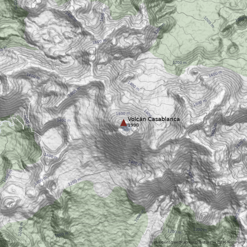 Mapa Volcán Casablanca