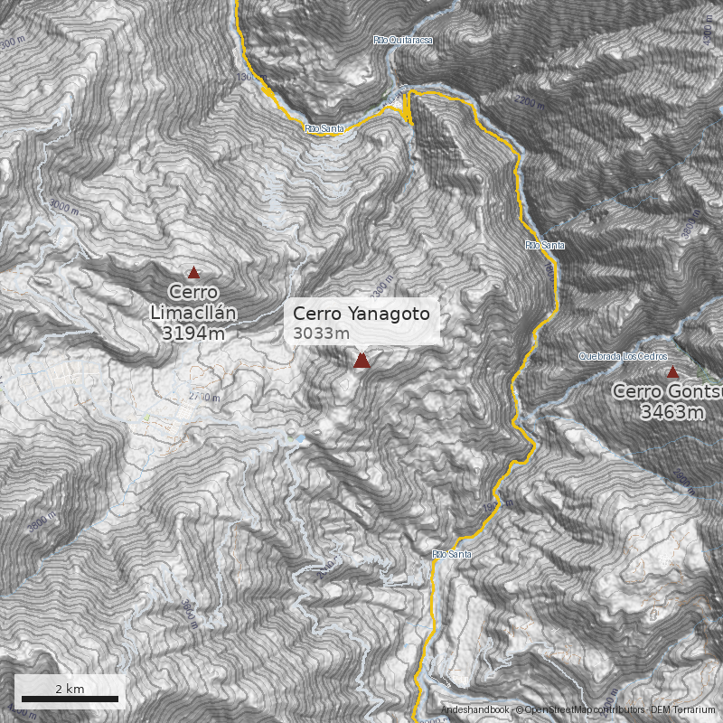 Mapa Cerro Yanagoto