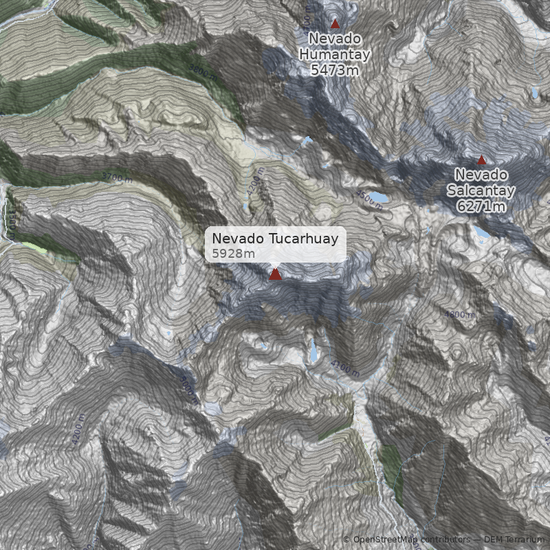 Mapa Nevado Tucarhuay