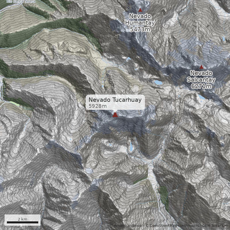 Mapa Nevado Tucarhuay