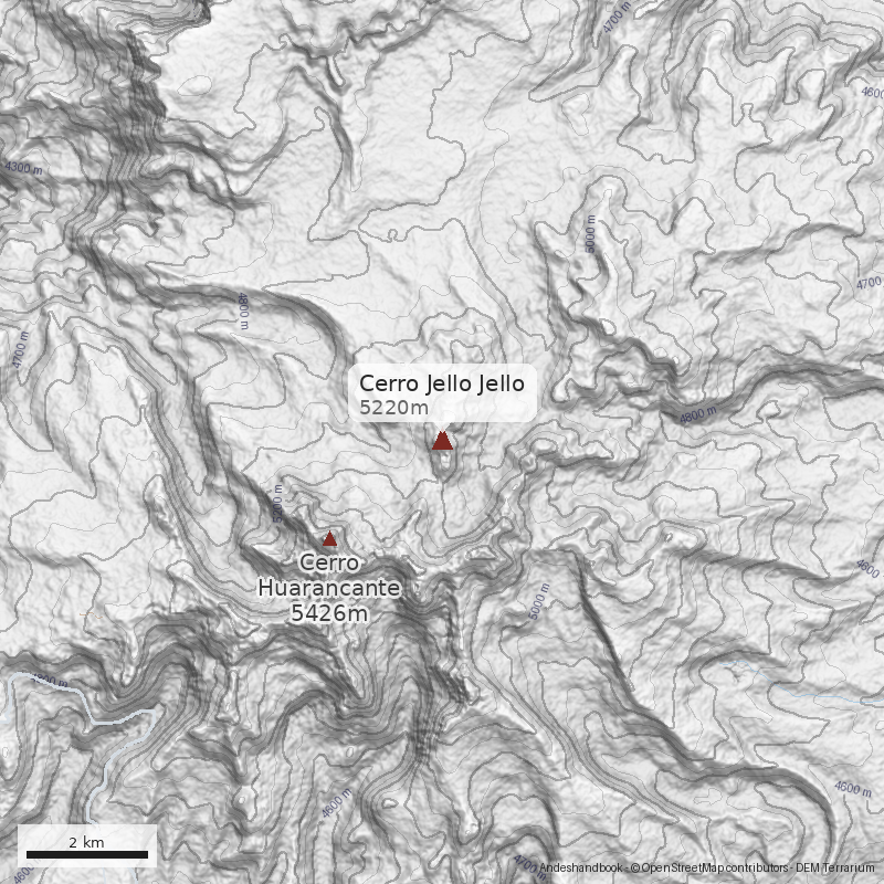 Mapa Cerro Jello Jello