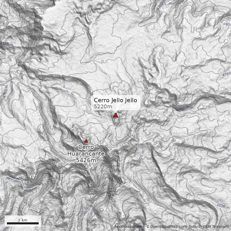 Mapa Cerro Jello Jello
