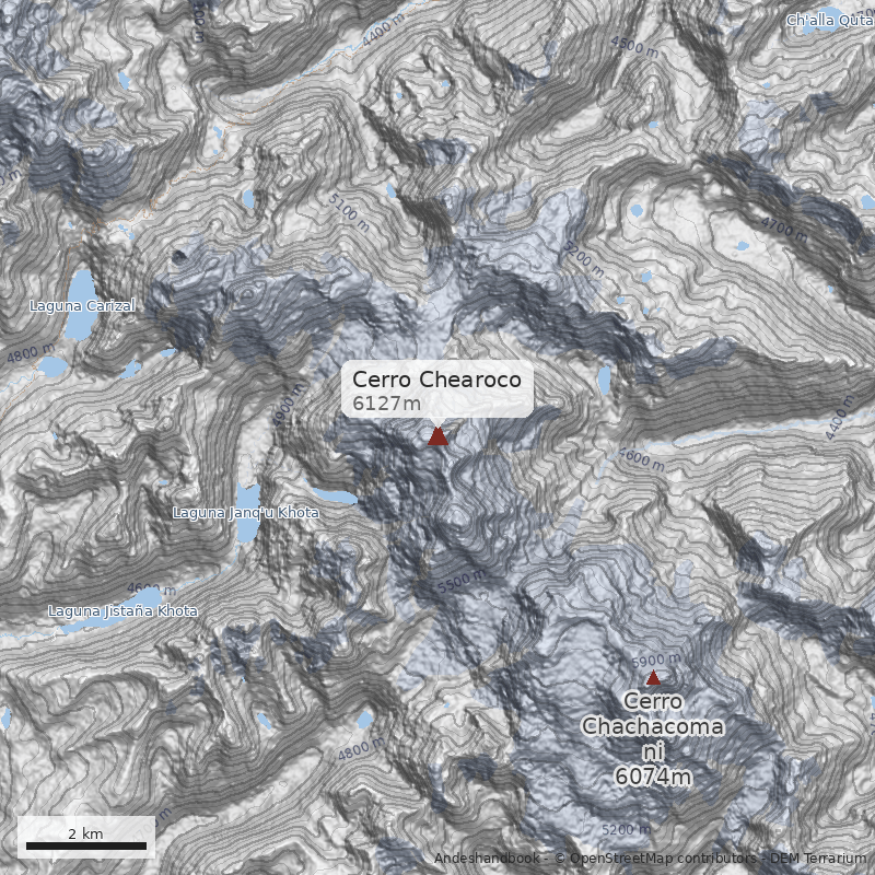 Mapa Cerro Chearoco