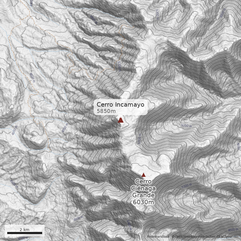 Mapa Cerro Incamayo