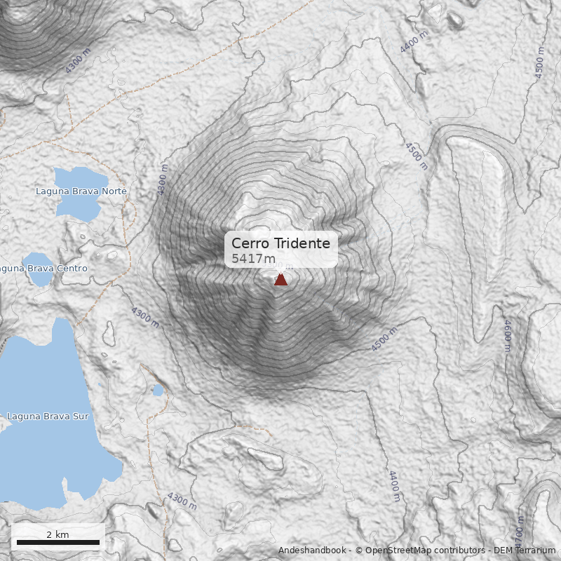 Mapa Cerro Tridente