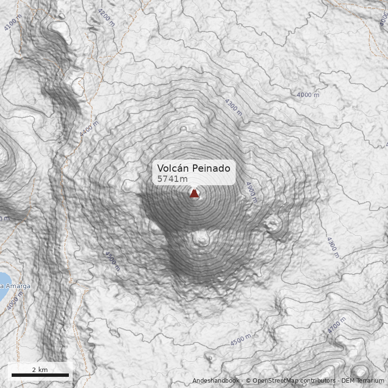 Mapa Volcán Peinado