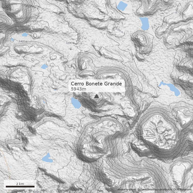 Mapa Cerro Bonete Grande