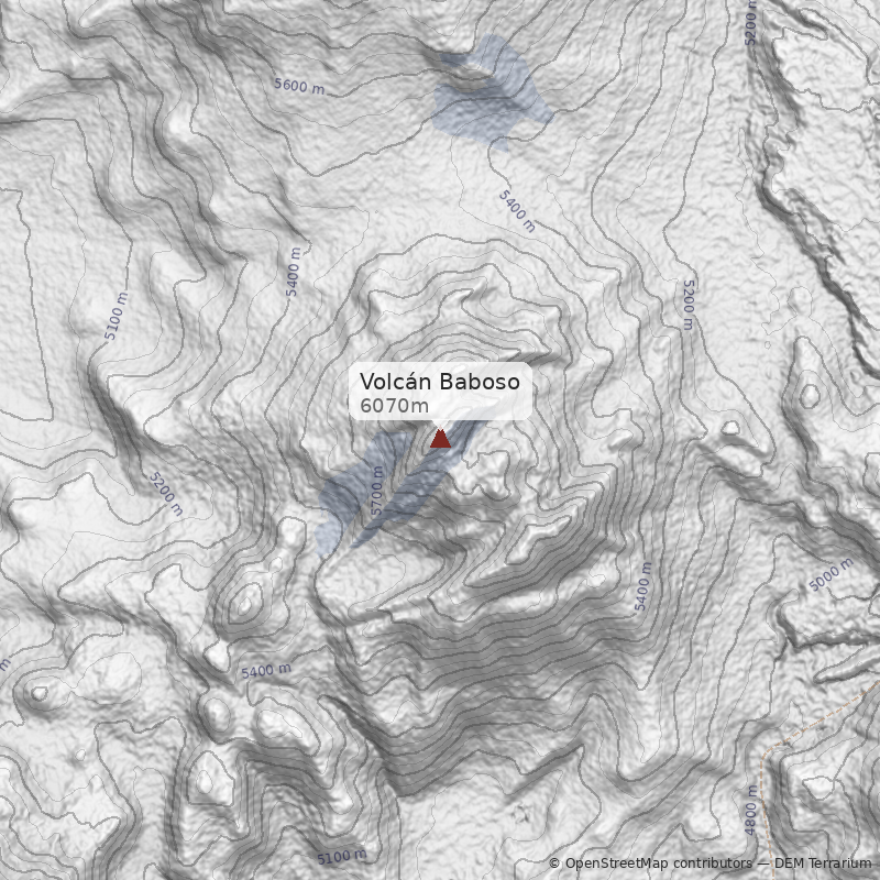 Mapa Volcán Baboso