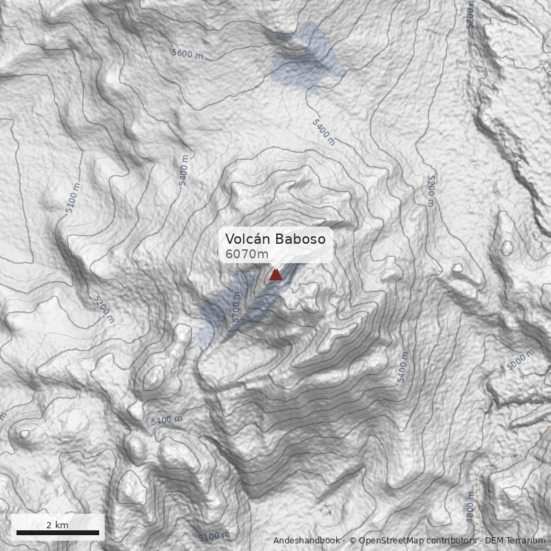 Mapa Volcán Baboso