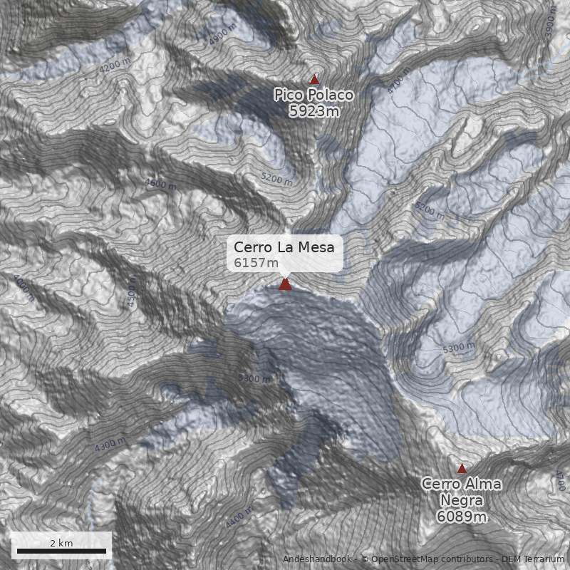 Mapa Cerro La Mesa
