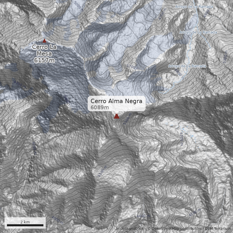 Mapa Cerro Alma Negra