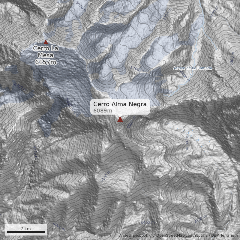 Mapa Cerro Alma Negra