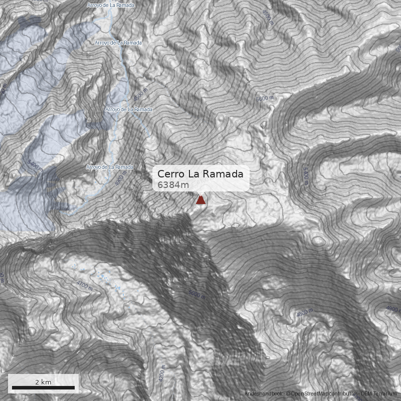Mapa Cerro La Ramada