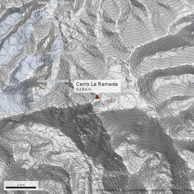 Mapa Cerro La Ramada
