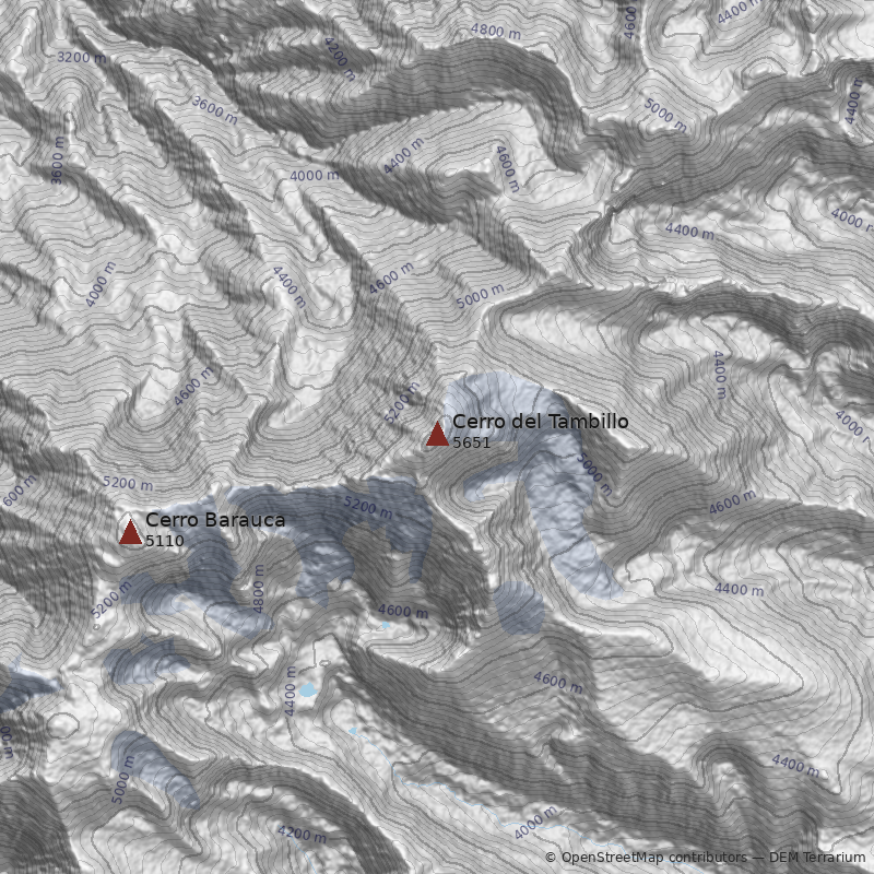 Mapa Cerro del Tambillo