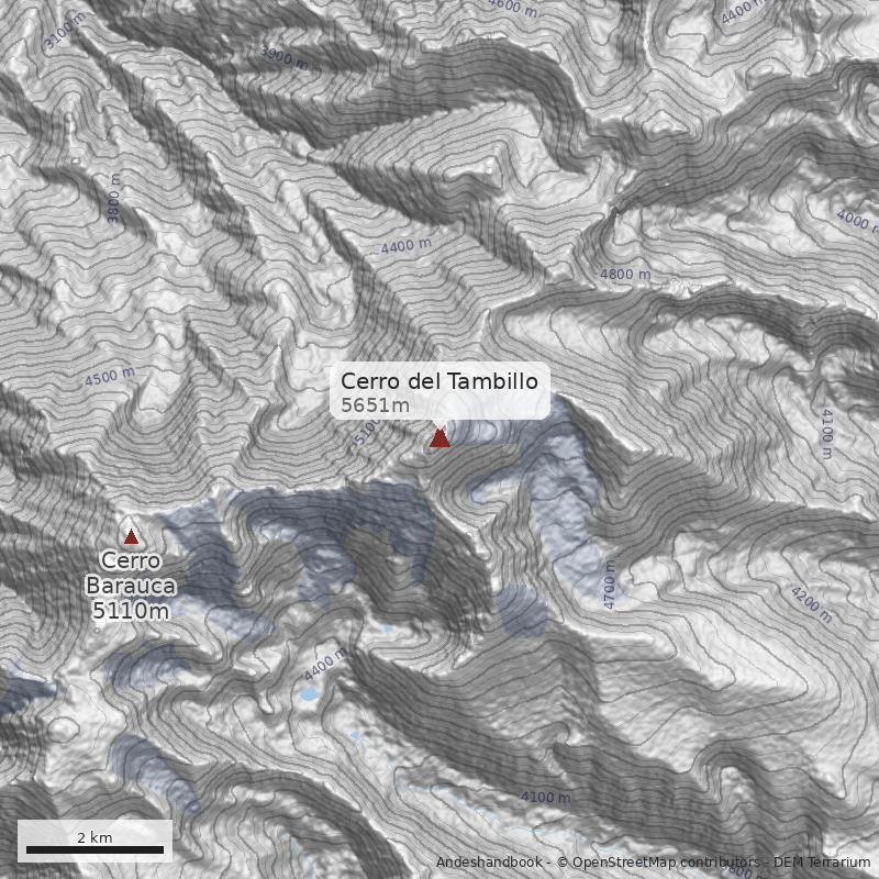 Mapa Cerro del Tambillo