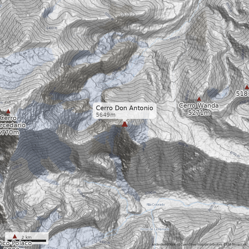 Mapa Cerro Don Antonio