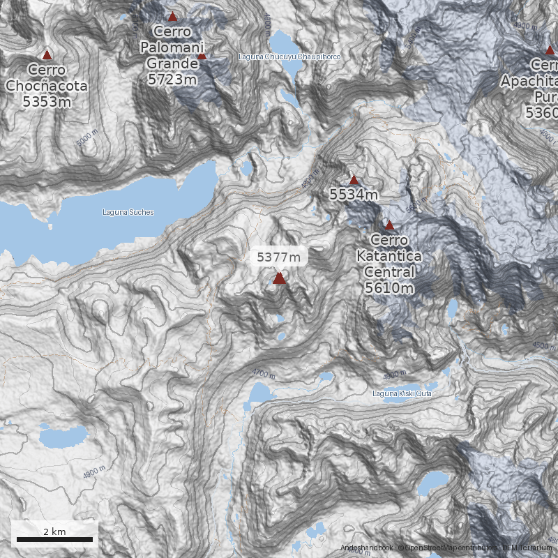 Mapa Cerro Wank'uchiri