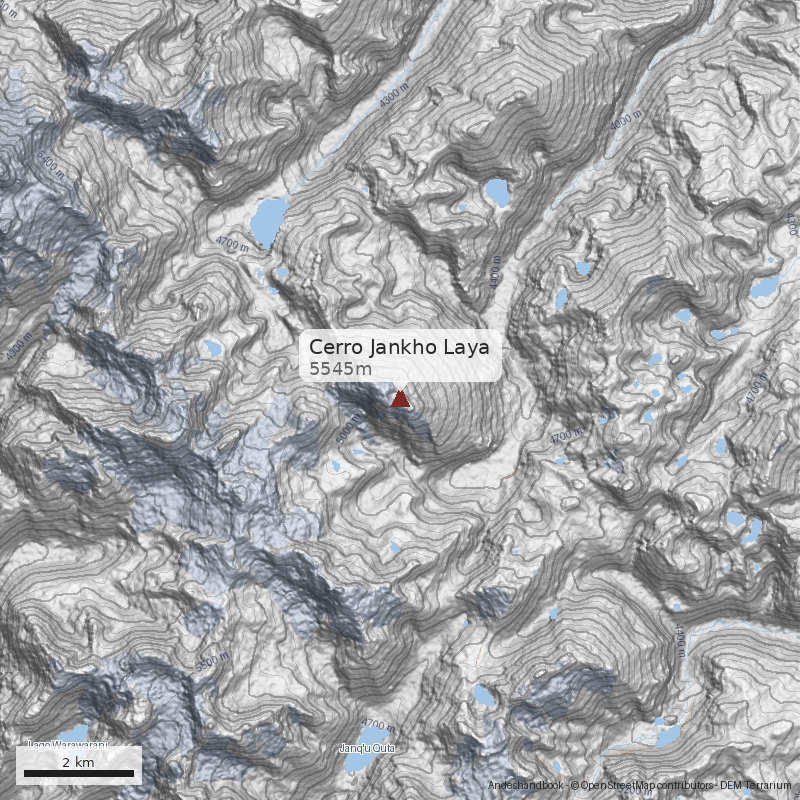 Mapa Cerro Jankho Laya