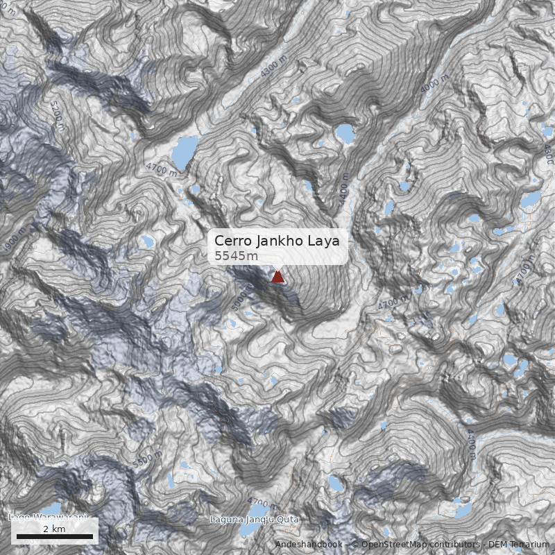 Mapa Cerro Jankho Laya