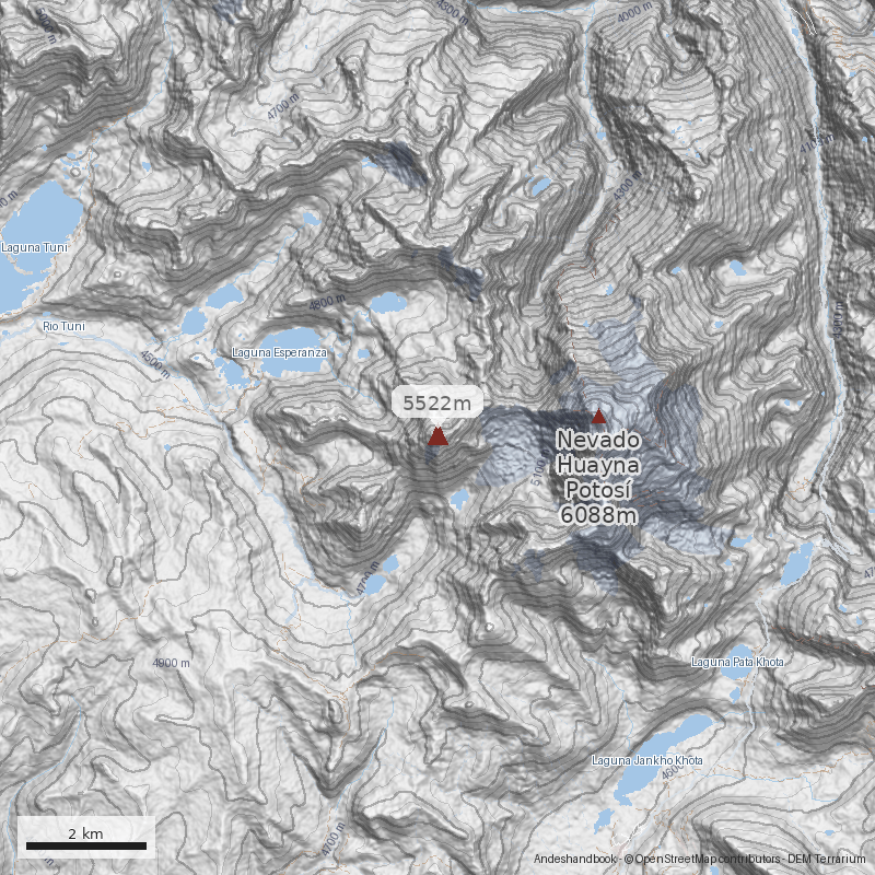 Mapa Cerro María Lloco