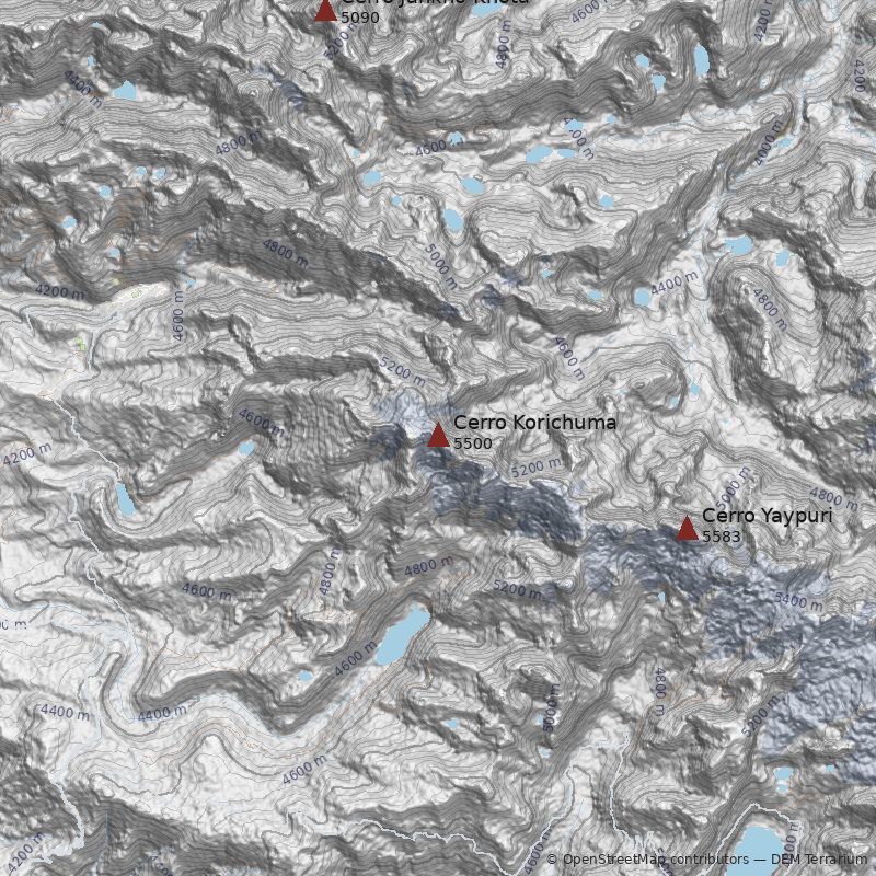 Mapa Cerro Korichuma