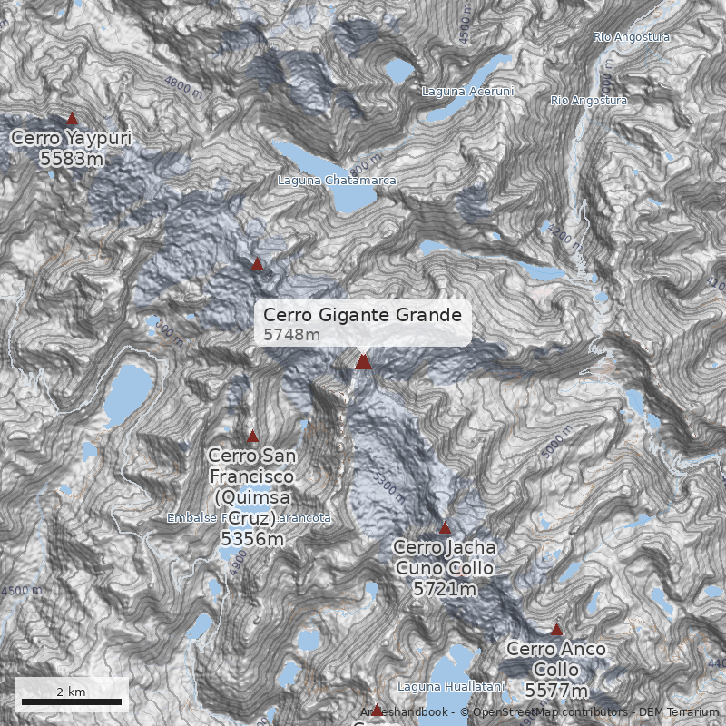 Mapa Cerro Gigante Grande