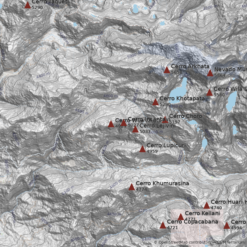 Mapa Cerro Incantavi