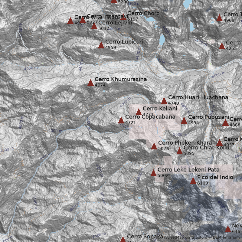 Mapa Cerro Copacabana
