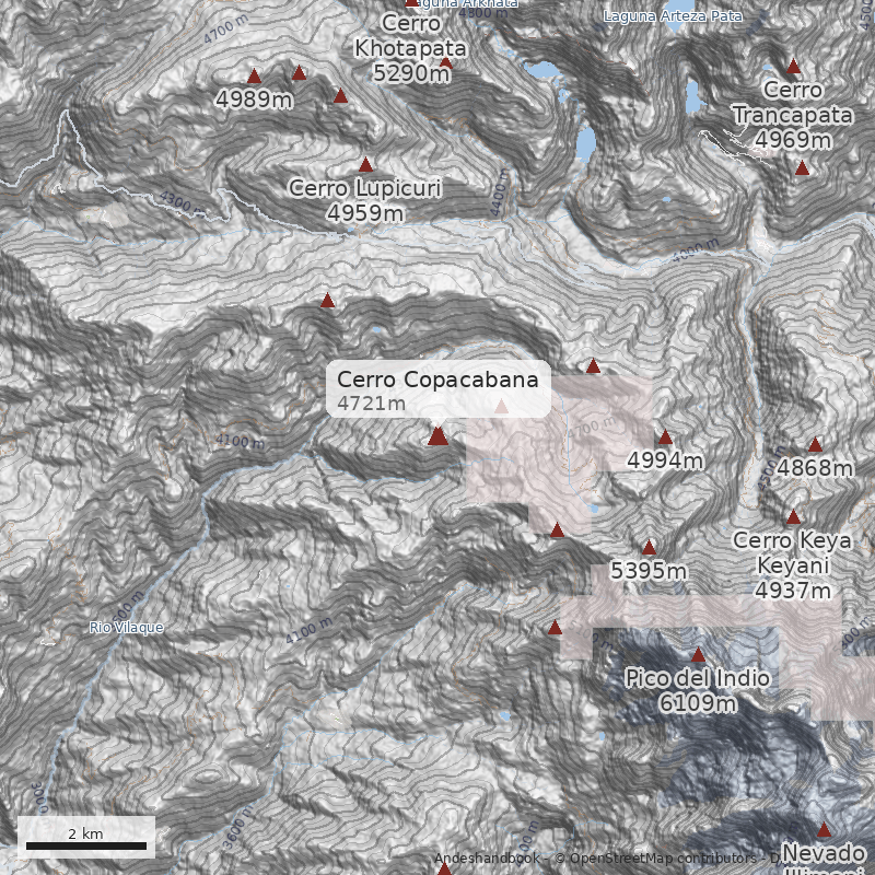 Mapa Cerro Copacabana