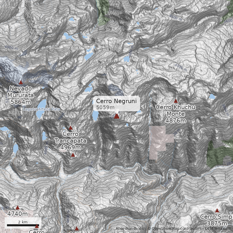 Mapa Cerro Negruni