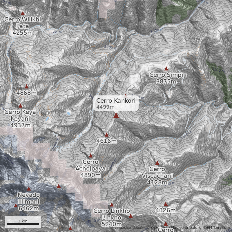 Mapa Cerro Kankori