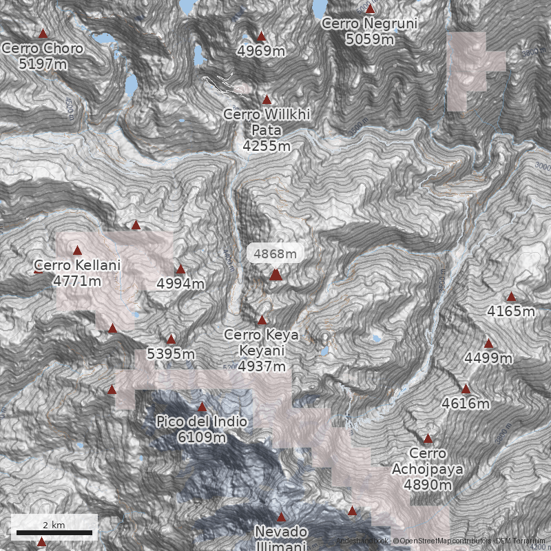 Mapa Cerro Huajarira